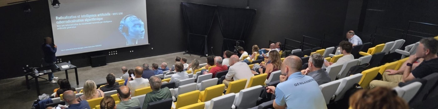Talk on radicalisation and AI, France